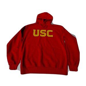 USC Trojans Authentic Apparel Collegiate Preppy Pullover Hoodie Fleece Jacket L
